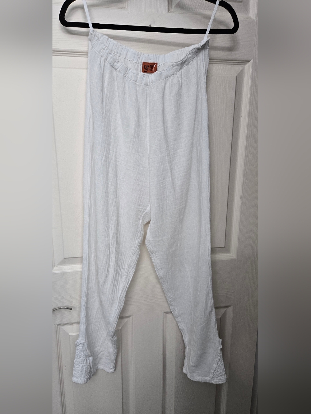 Oh My Gauze! White Lightweight Gauze Lounge Pants In Size 1 (S/M) NWOT